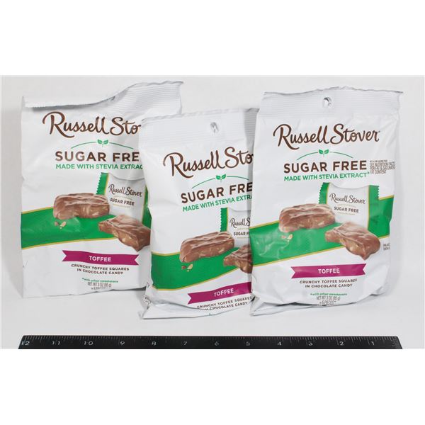 RUSSEL STOVER SUGAR FREE TOFFEE (3 X 85G)