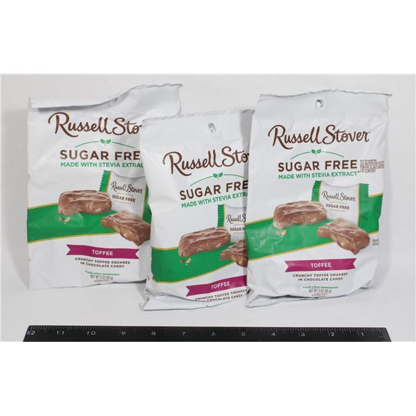 RUSSEL STOVER SUGAR FREE TOFFEE (3 X 85G)