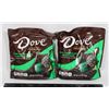 Image 1 : DOVE DARK CHOCOLATE & MINT SWIRL (2 X 191G)
