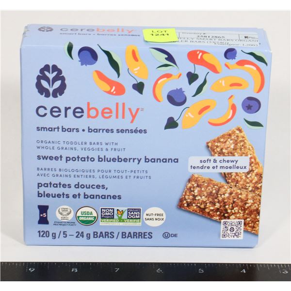 CEREBELLY SMART BARS ORGANIC TODDLER BARS (5X24G)