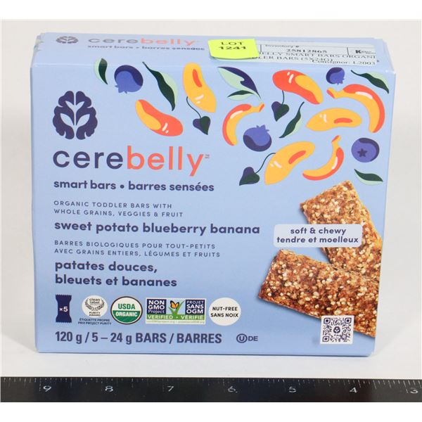 CEREBELLY SMART BARS ORGANIC TODDLER BARS (5X24G)