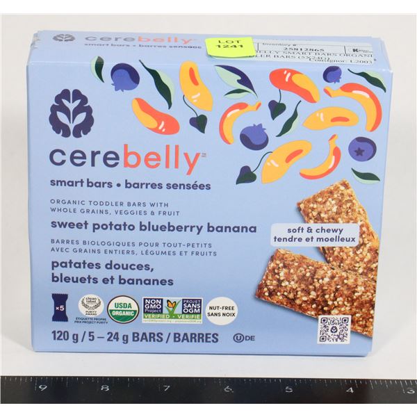 CEREBELLY SMART BARS ORGANIC TODDLER BARS (5X24G)