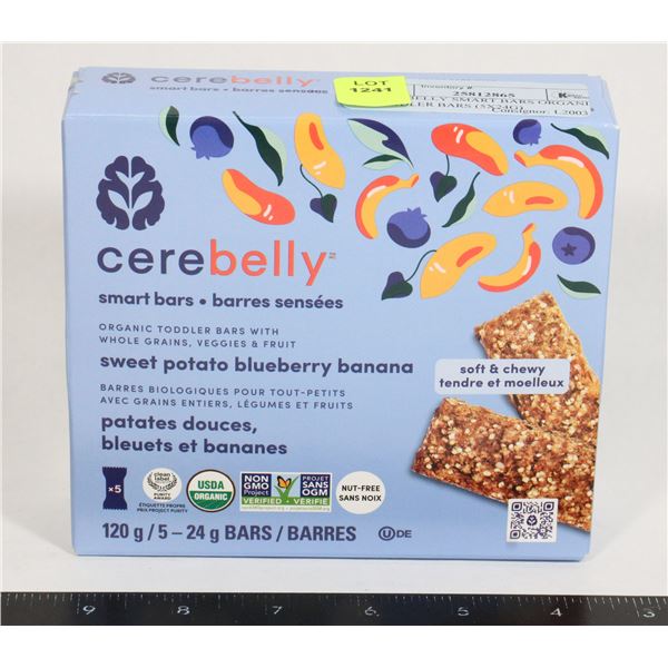 CEREBELLY SMART BARS ORGANIC TODDLER BARS (5X24G)