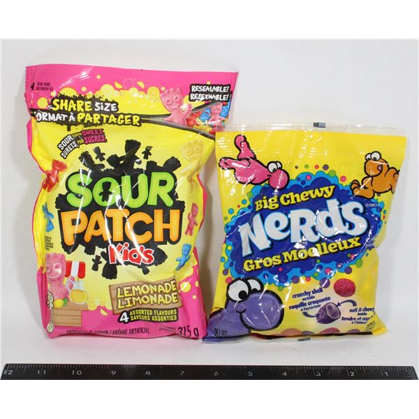 BIG CHEWY NERDS AND SOUR PATCH KIDS (485G)