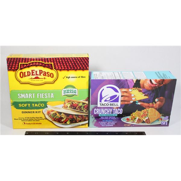 OLD EL PASO & TACO BELL TACO KITS (714G TOTAL)