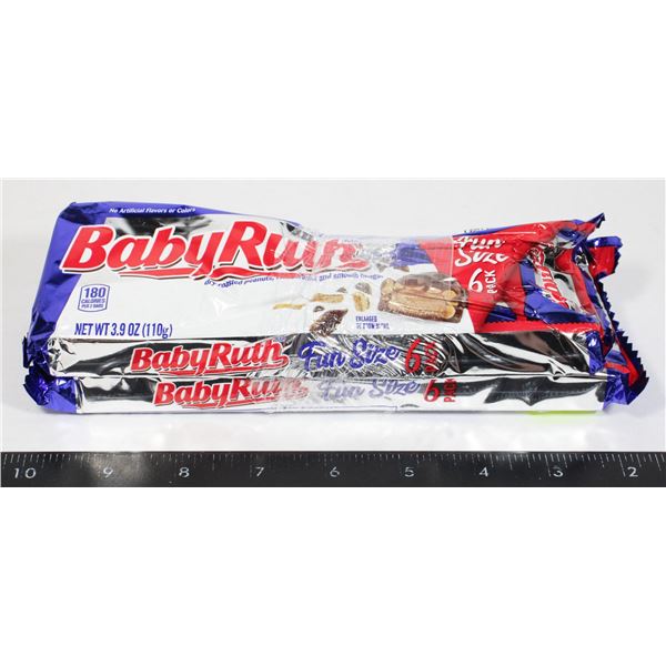 PAIR OF BABY RUTH FUN SIZE 6PK (2 X 110G)