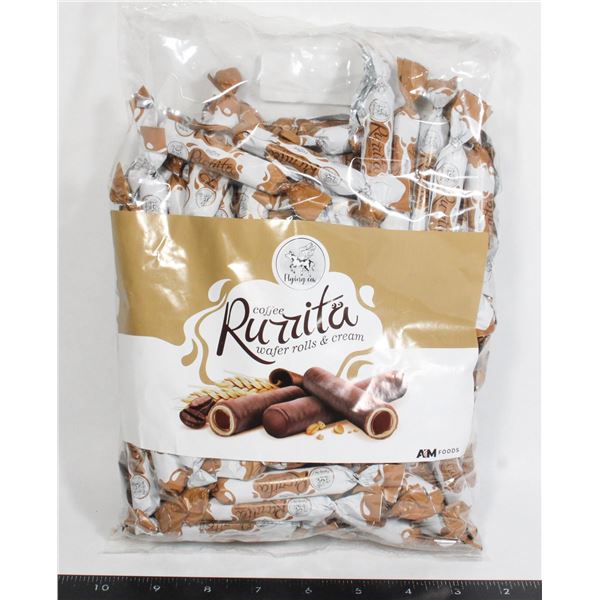 1KG BAG OF RUZZITA COFFEE WAFER ROLLS & CREAM