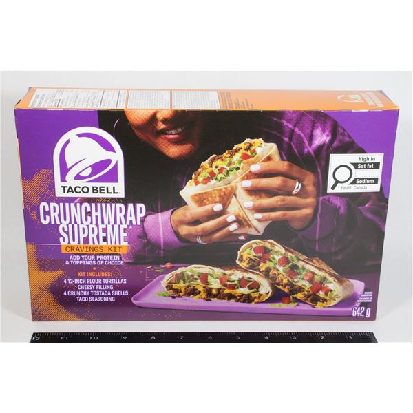 TACO BELL CRUNCHWRAP SUPREME CRAVINGS KIT 642G