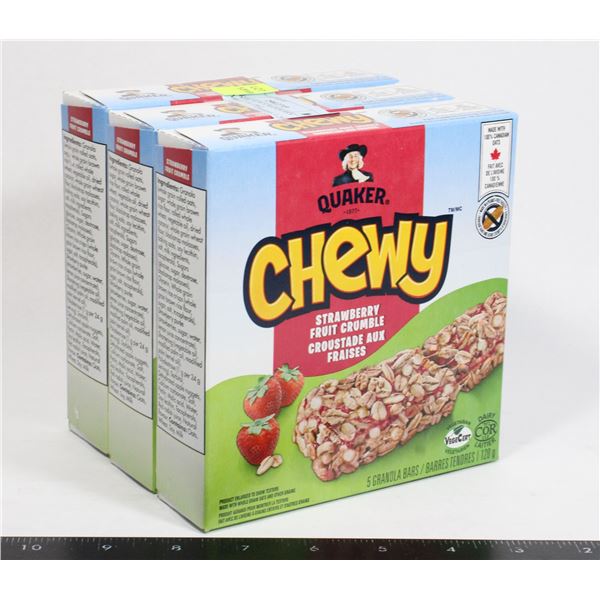 QUAKER CHEW STRAWBERRY CRUMBLE (3 X 120G)