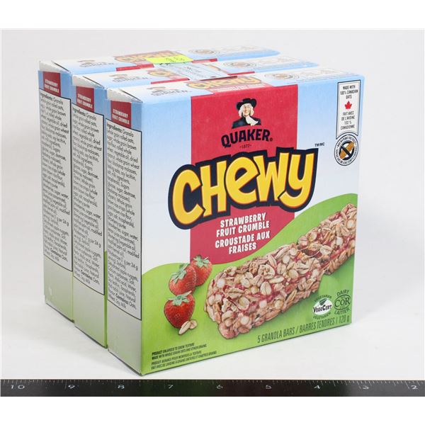 QUAKER CHEW STRAWBERRY CRUMBLE (3 X 120G)