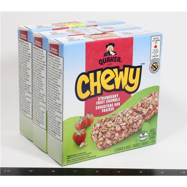 QUAKER CHEW STRAWBERRY CRUMBLE (3 X 120G)