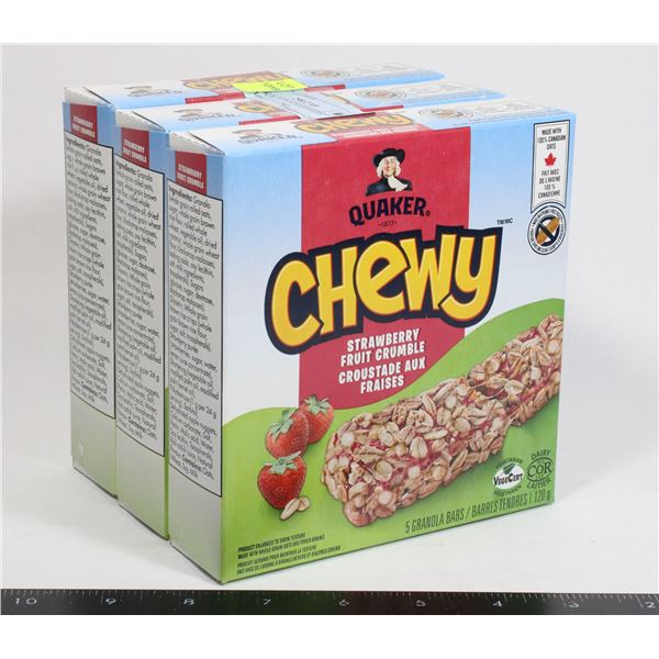QUAKER CHEW STRAWBERRY CRUMBLE (3 X 120G)