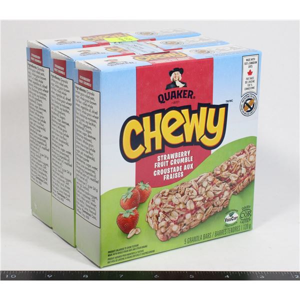 QUAKER CHEW STRAWBERRY CRUMBLE (3 X 120G)