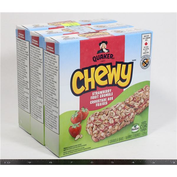 QUAKER CHEW STRAWBERRY CRUMBLE (3 X 120G)