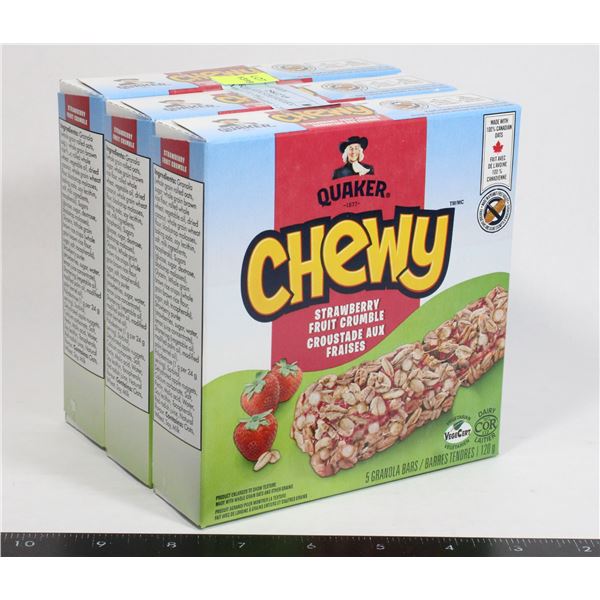 QUAKER CHEW STRAWBERRY CRUMBLE (3 X 120G)