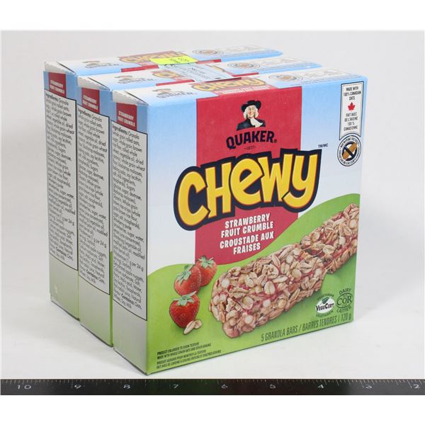 QUAKER CHEWY STRAWBERRY FRUIT CRUMBLE (3 X 120G)