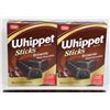 Image 1 : PAIR OF WHIPPET STICKS BROWNIE (2 X 250G)