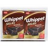 Image 1 : PAIR OF WHIPPET STICKS BROWNIE (2 X 250G)