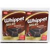 Image 1 : PAIR OF WHIPPET STICKS BROWNIE (2 X 250G)