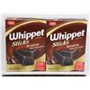 Image 1 : PAIR OF WHIPPET STICKS BROWNIE (2 X 250G)