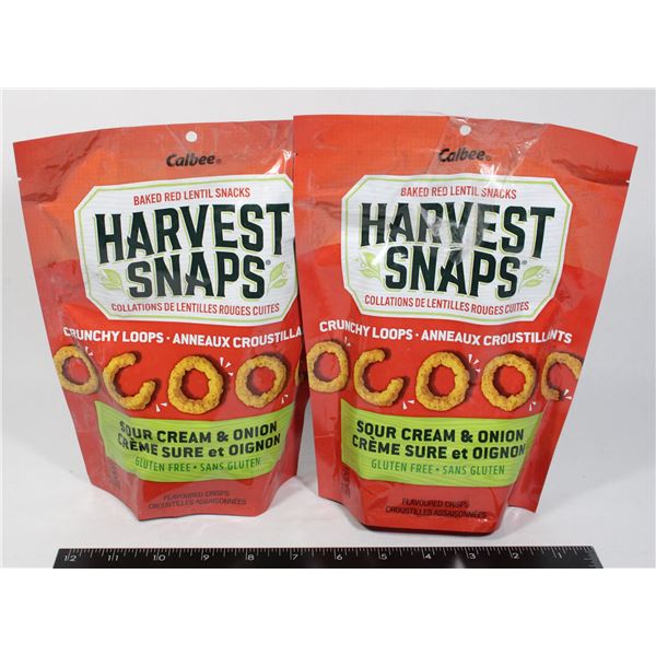 HARVEST SNAPS SOUR CREAM & ONION FLAVORED CRISPS