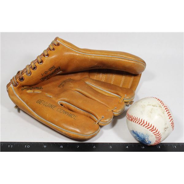 VINTAGE HURRICANE BASEBALL GLOVE