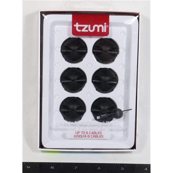 NEW 6 PC CABLE MANAGEMENT PACK