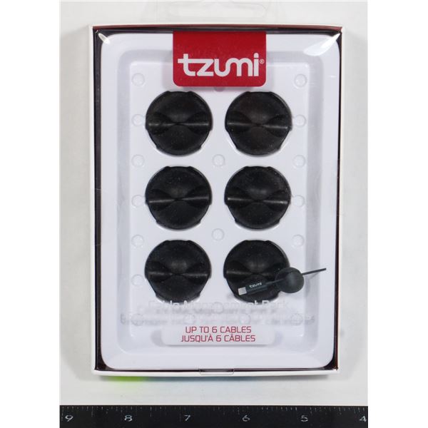 NEW 6 PC CABLE MANAGEMENT PACK