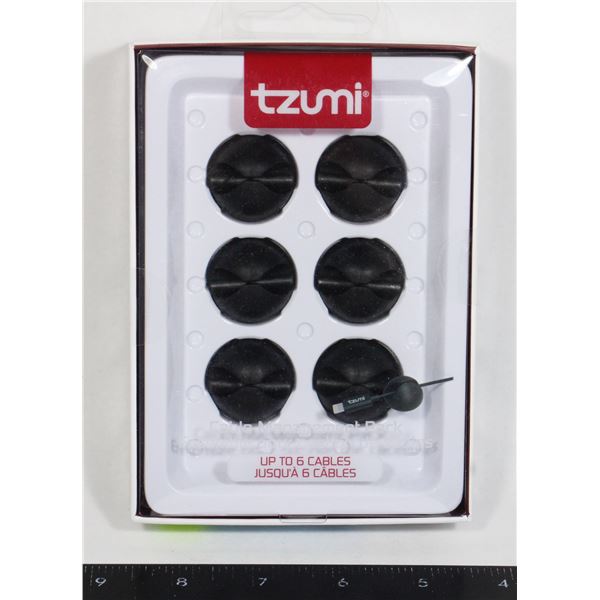 NEW 6 PC CABLE MANAGEMENT PACK