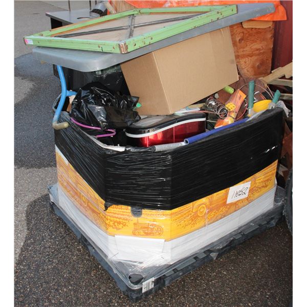 PALLET OF UNCLAIMED MERCHANDICE, SOLD AS IS. MUST TAKE ALL. LOCAL PICKUP ONLY