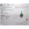 Image 3 : *^2.8 ct Certified Silver Emerald gemstone Pendant ($2,165 Appraisal)