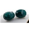 Image 1 : *^7.7 ct Certified Silver Emerald gemstone Earrings ($15,645 Appraisal)
