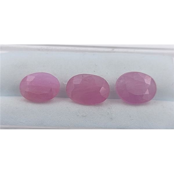 *^6.9 ct Certified Pink Sapphire gemstone Parcel ($12,420 Appraisal)