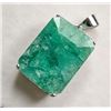 Image 1 : *^4.2 ct Certified Silver Emerald gemstone Pendant ($9,935 Appraisal)