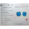 Image 3 : *^42.13 ct Certified Metallic Blue Fluorite gemstone Pair ($10,533 Appraisal)