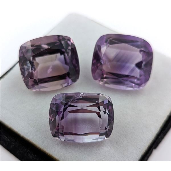 *^56.59 ct Certified Uruguay Amethyst gemstone Parcel ($8,489 Appraisal)