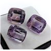 Image 2 : *^56.59 ct Certified Uruguay Amethyst gemstone Parcel ($8,489 Appraisal)