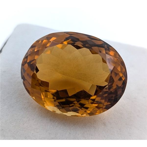 *^50.07 ct Certified Madeira Citrine gemstone ($5,750 Appraisal)