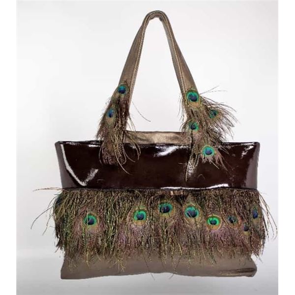 Irene Marie Angel Bag, Nathalie Super Grande Bronze Peacock Leather