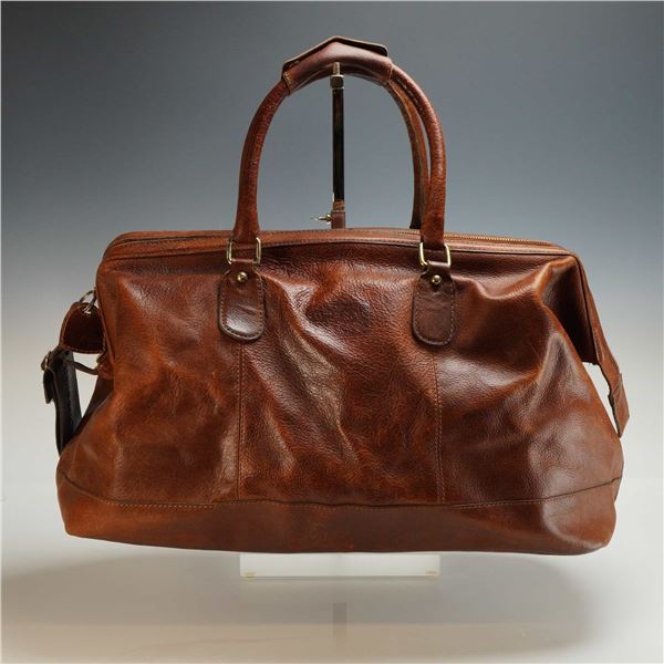 Savile Row Company London Leather Weekender Bag