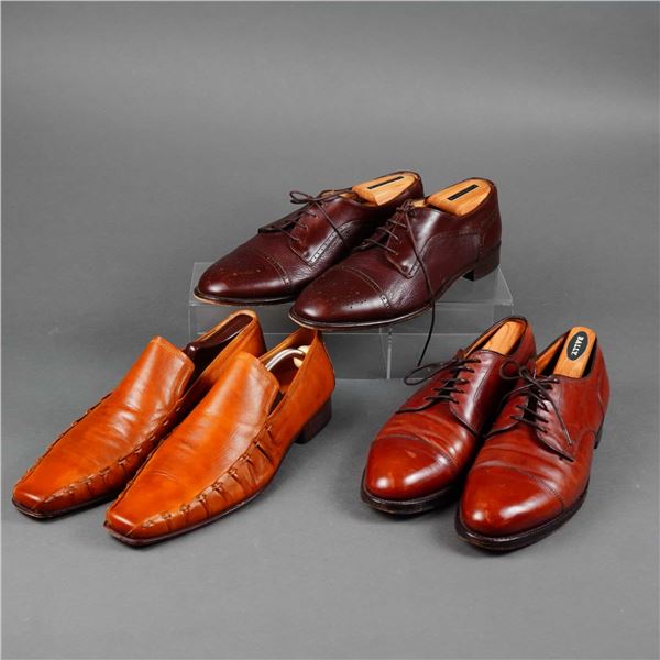 3 Pairs of Men's Italian Leather Dress Shoes, Alden New England, Vittorio Russo, Vito Rufolo