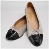 Image 3 : Two Pairs of Chanel Beige and Black Leather Flats