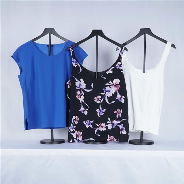 3pc Escada Short and Sleeveless Silk and Knit Blouses