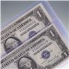 Image 3 : 4pc 1935E U.S. Silver Certificate One Dollar Notes, Consecutive Numbers AU