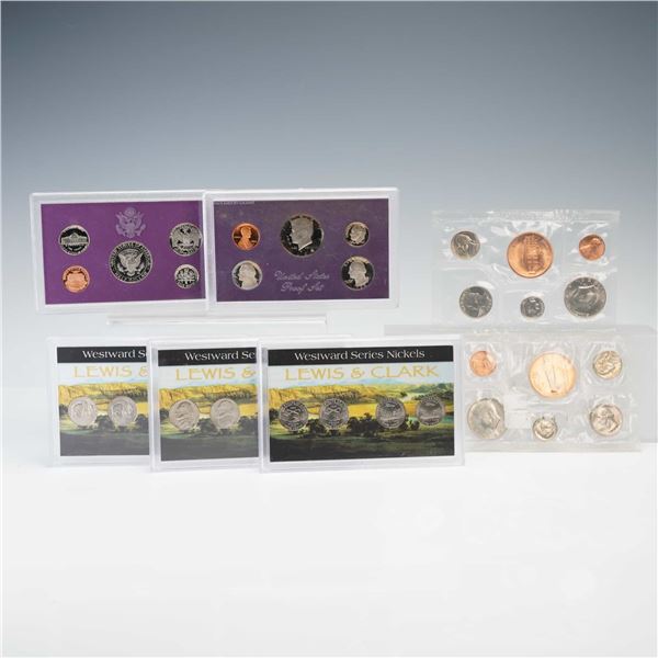 7pc United States 1980 to 2006 Circulated & Uncirculated Coin Sets