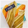 Image 3 : Hermes Paris Patterned Silk Necktie with Multi-Color Diagonal Stripes