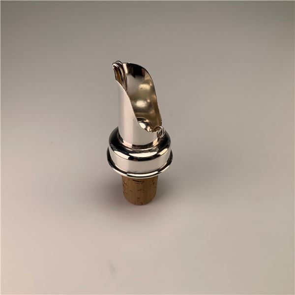 Tiffany and Co. Sterling Silver No-Drip Wine Cork and Bottle Pourer