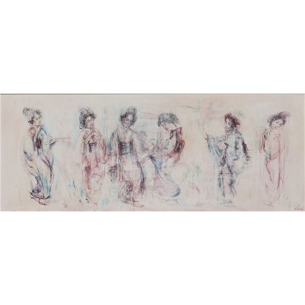 Edna Hibel Geisha Girls Lithograph