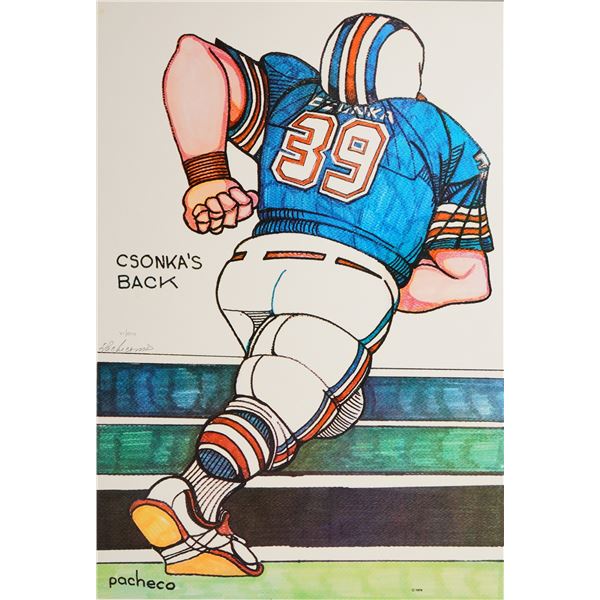 Ferdie Pacheco (American, 1927-2017) Lithograph Print, Czonka's Back