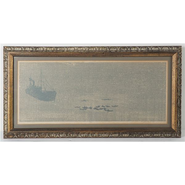 Paul Staub, Limited Edition Woodblock Print, Grand Banks - Signed